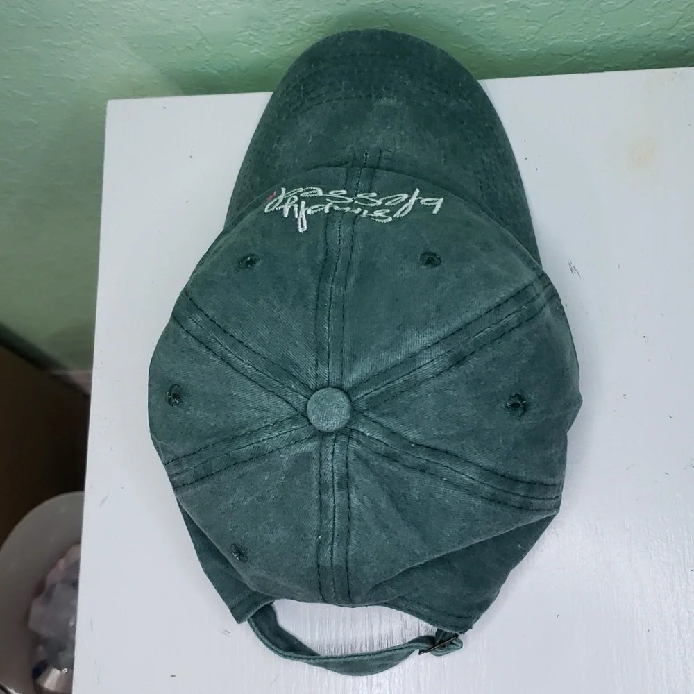 women's SIMPLY BLESSED green soft ball cap
